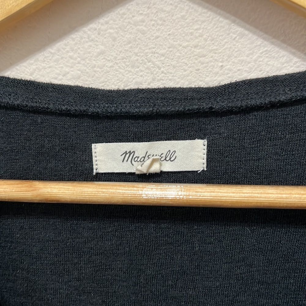 Madewell Black Sleeveless Cropped T-Shirt - Picture 3 of 5